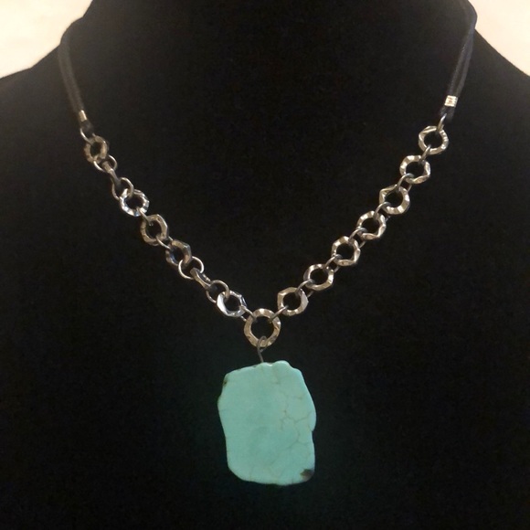 belk Jewelry Silver And Turquoise Necklace Poshmark